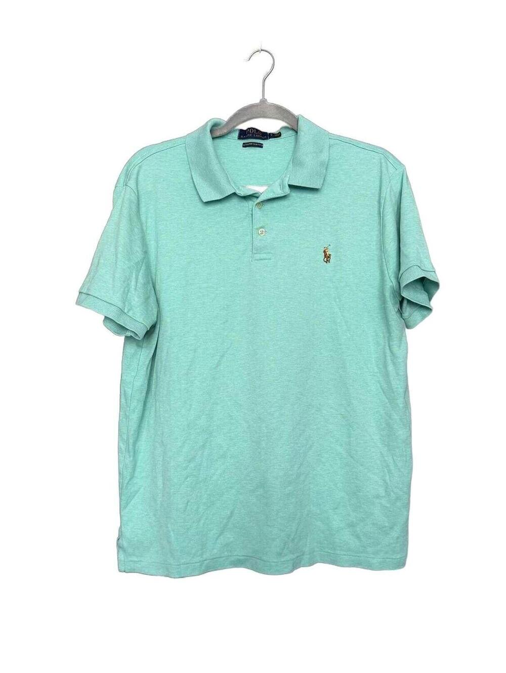 Polo Ralph Lauren Light Turquoise Classic Slim Fit Polo Size Large